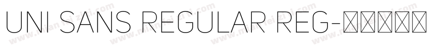 Uni Sans Regular Reg字体转换